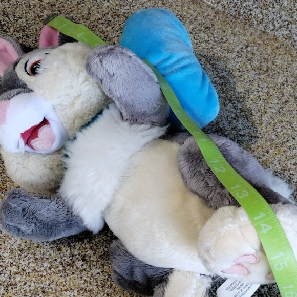 ✓Disney Store PLUSH 10"THUMPER with blue ribbon Rabbit Bambi Movie! RARE!!! - Picture 15 of 16